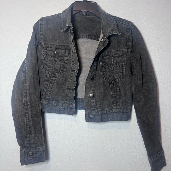 Dark Gray Jean Jacket - Picture 1 of 2